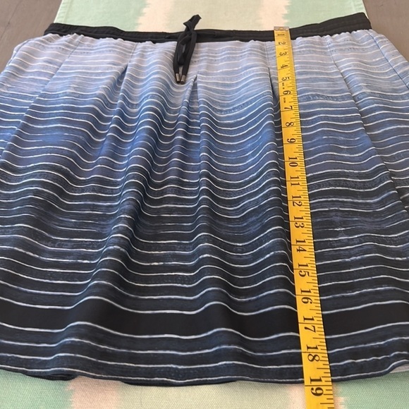 Vince Striped Ombre Print Silk Skirt - Picture 11 of 11